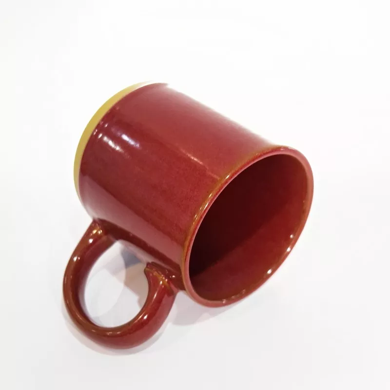 Simple Modern Ceramic Travel Red Mug