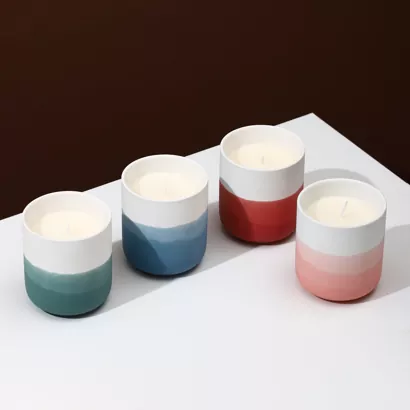 Ombre zeramikazko kandela-euskarria