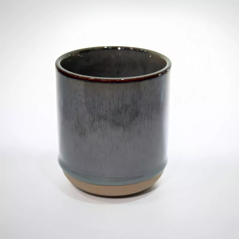 Bidaiarako zeramikazko katilu grisa moderno sinplea Bidaiarako zeramikazko katilu grisa moderno sinplea